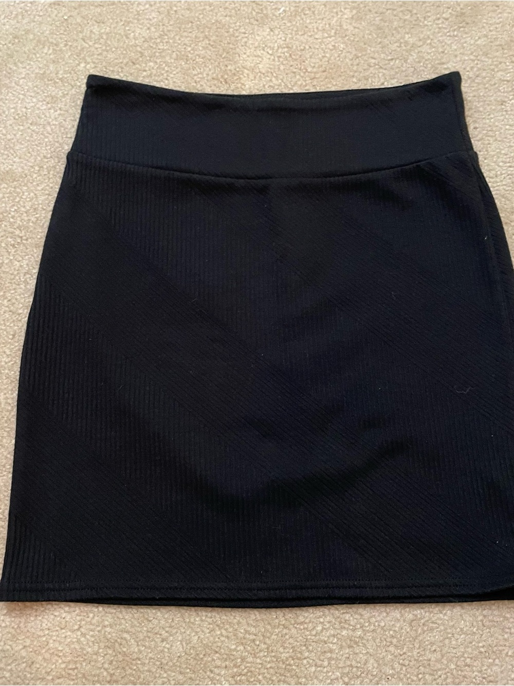 American Eagle Outfitters Black Ribbed Pencil Skirt